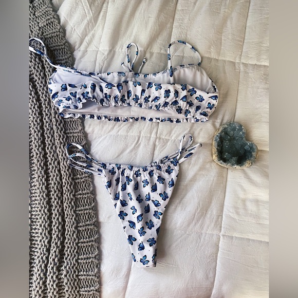 Mahina Swimwear 🦋🩵 Pretty Butterfly Two-Piece Bikini - Picture 2 of 3
